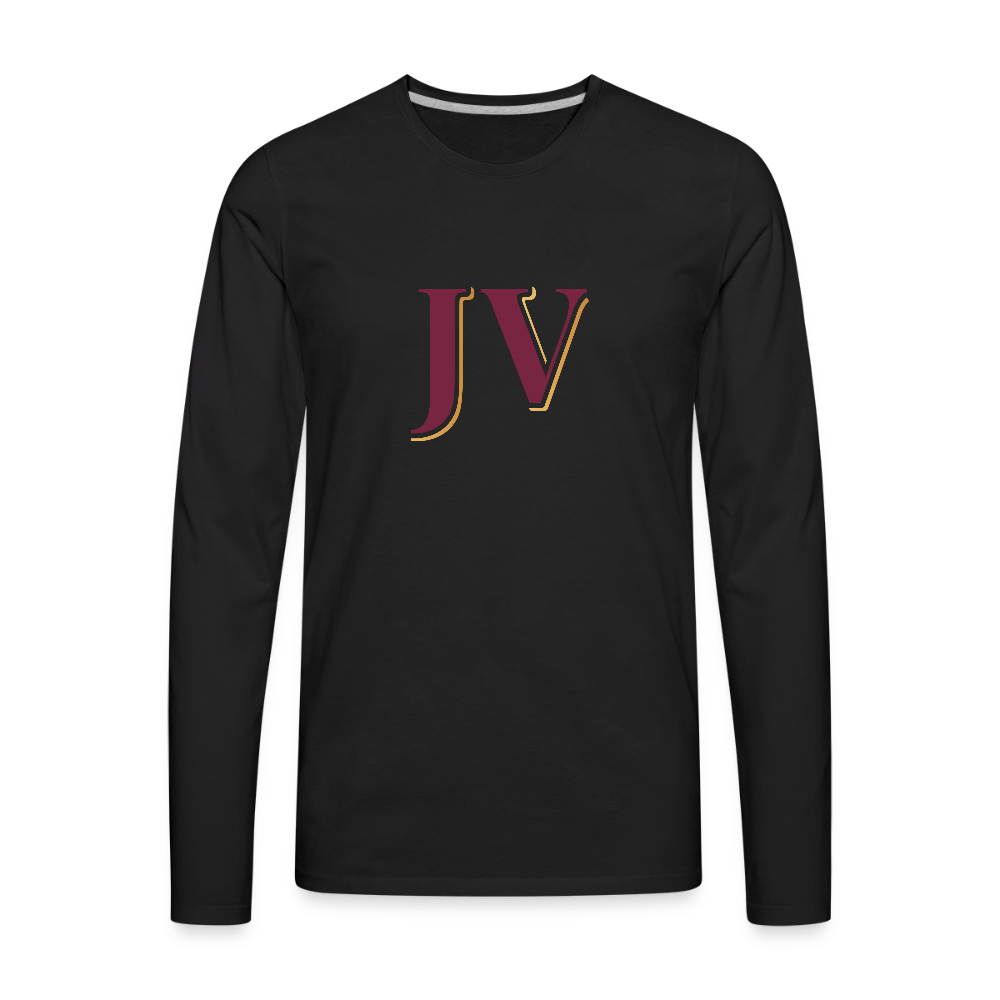 JV Premium Long Sleeve T-Shirt – Soft 100% Cotton Unisex Tee - black
